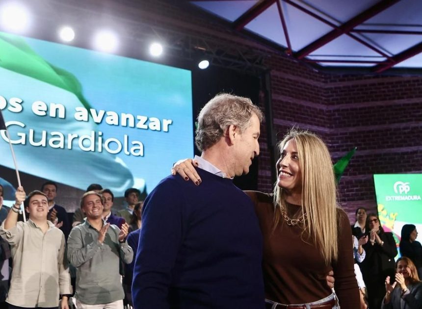 Feijóo marca la línea del éxito de Guardiola en Extremadura: sumar más que la izquierda y sacar 10 puntos al PSOE