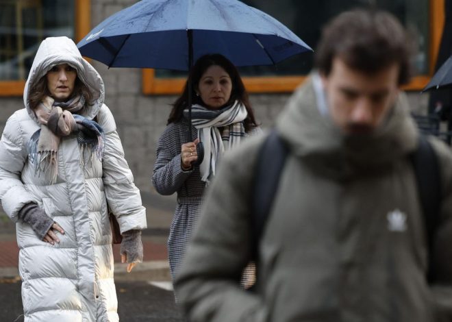 La Aemet dibuja un viernes de lluvias, temporal marítimo y frío en buena parte de España