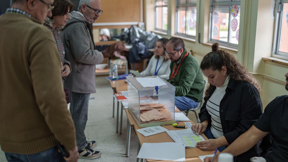 La participación cae 6 puntos y medio en las elecciones de Extremadura, hasta el 50,59%, a las 18.00 horas