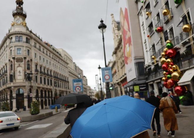Las lluvias y la inestabilidad en Madrid se concentran en la Sierra en la previa al puente de la Constitución