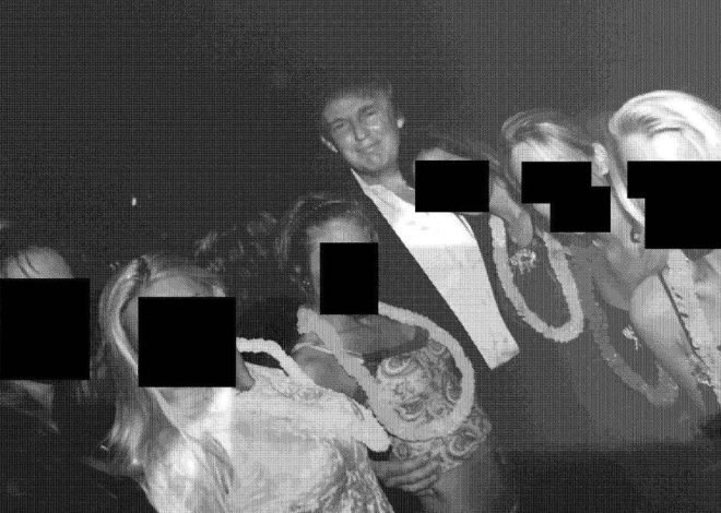 Los demócratas en el Congreso difunden nuevas fotos de Trump rodeado de mujeres en fiestas de Epstein