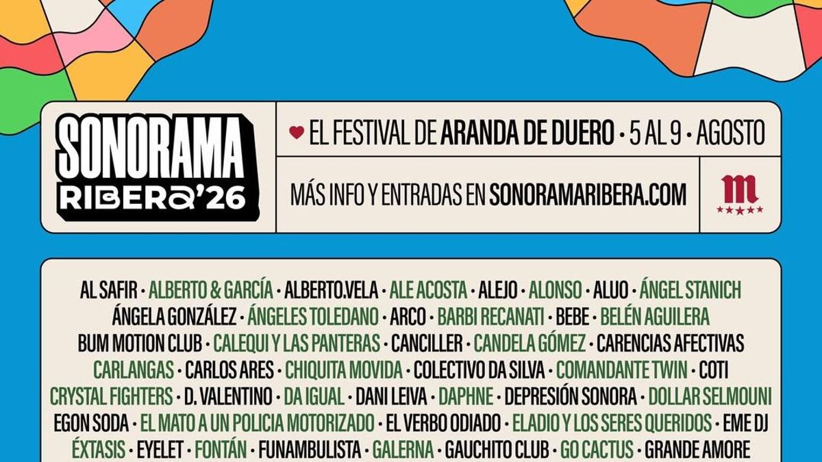 Sonorama 2026 limita a 20.000 los abonos de una cita que encabezarán Love of Lesbian, Leiva y La MODA
