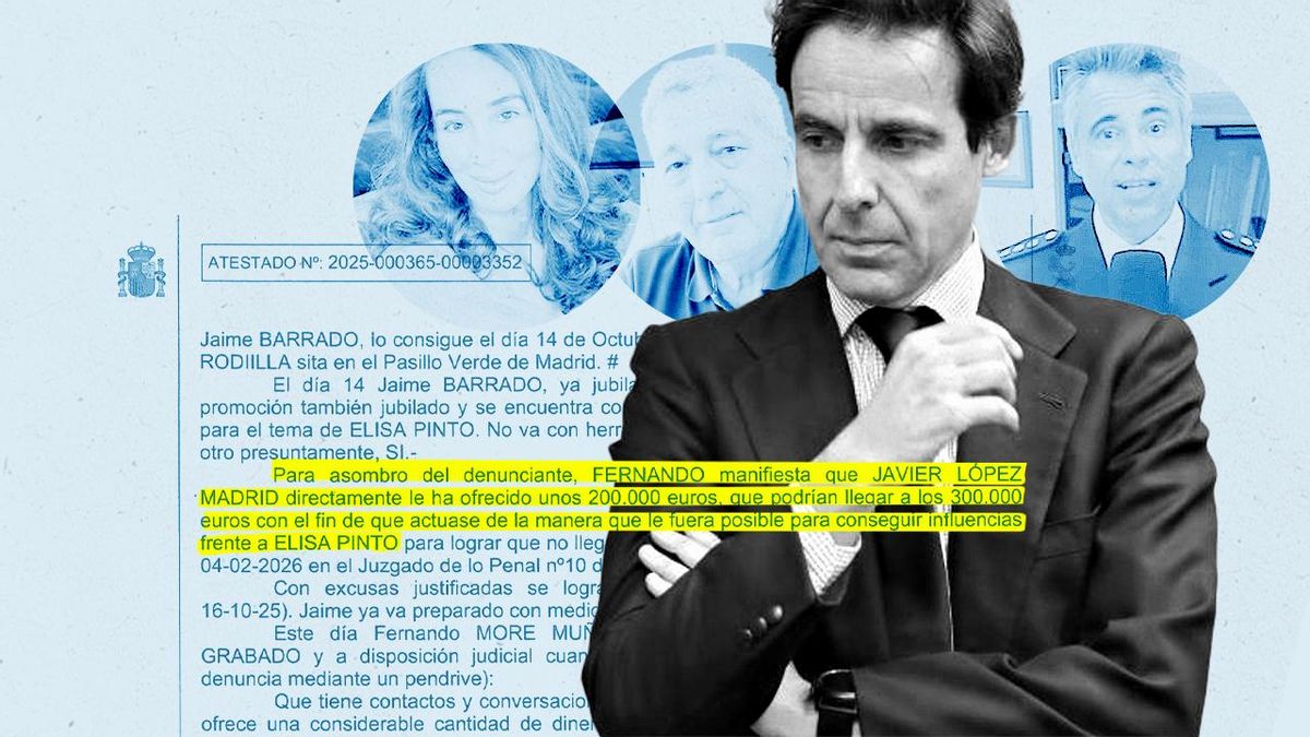 El comisario del caso de acoso a la doctora Pinto denuncia que López Madrid ha intentado sobornarle