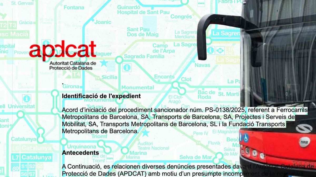 TMB se enfrenta a una multa millonaria por tener al descubierto durante años datos confidenciales de sus empleados