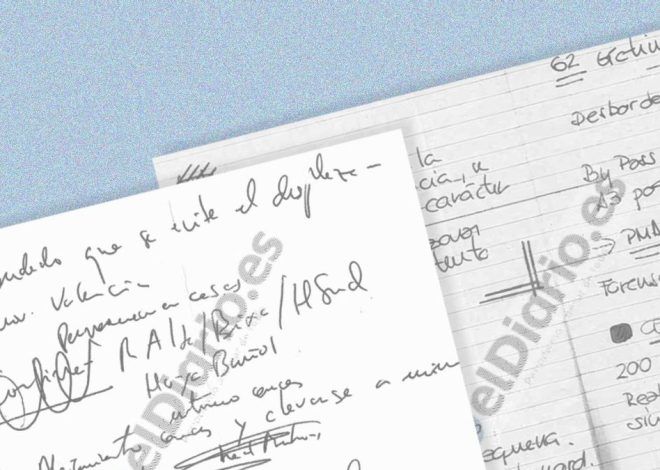 Las notas manuscritas inéditas de Pradas en el Cecopi de la dana: «Alejamiento cauces y elevarse a mínimo una 1ª planta»