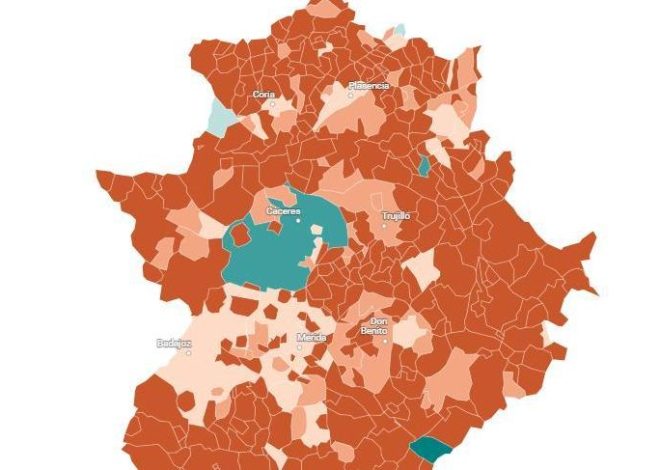 MAPA | Consulta los datos de participación en Extremadura a las 14.00 horas, municipio a municipio