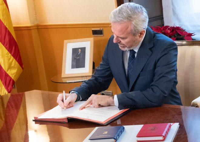 Elecciones en Aragón el 8 de febrero: Azcón firma la disolución de las Cortes ante el «bloqueo de la oposición»