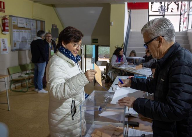 La participación baja casi seis puntos hasta el 35,7% en las elecciones de Extremadura a las 14.00 horas
