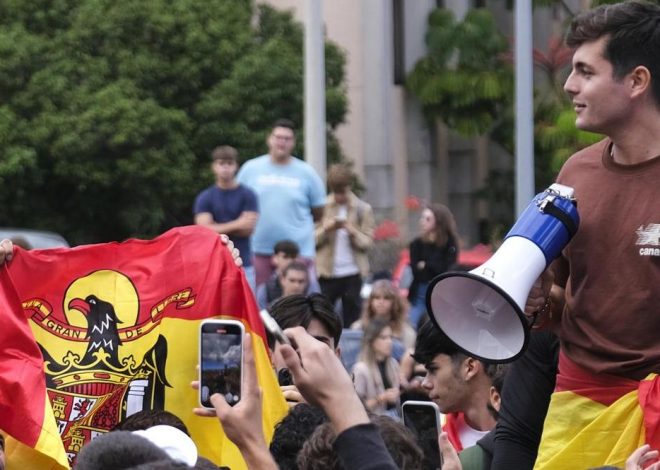 Los expedientes por los actos del agitador ultra Vito Quiles en Canarias siguen en trámite más de un mes después