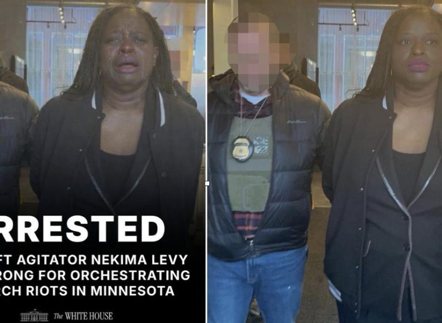 La Casa Blanca difunde una foto manipulada de una detenida en una protesta contra el ICE para hacer creer que estaba llorando