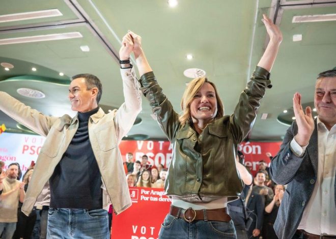 Sánchez entra en campaña en Aragón apelando al «orgullo» de los socialistas y con mensajes en clave nacional