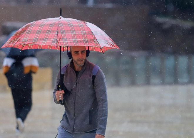 La Aemet advierte de una jornada de lluvia, viento y oleaje con ocho comunidades con avisos