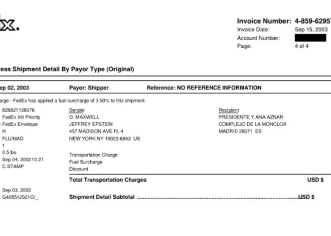 Aznar, Ana Botella, su hijo y su yerno aparecen en los archivos de Epstein: envíos a Moncloa y teléfonos en su agenda