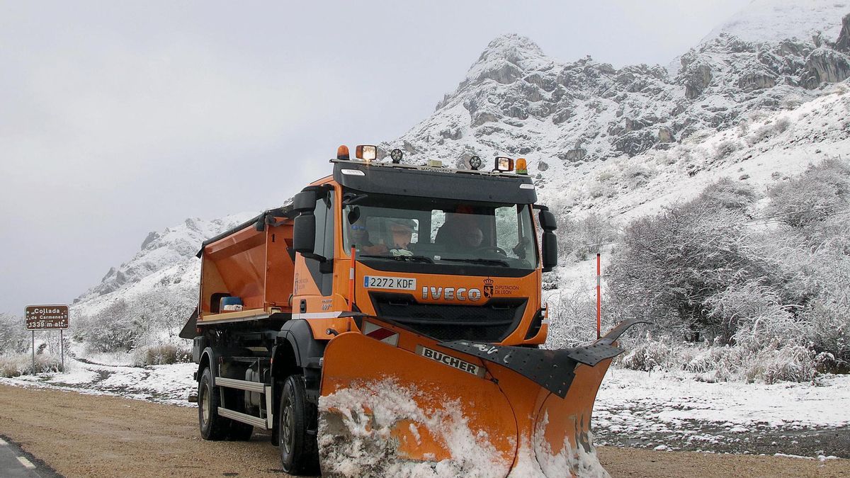 Nieve y frío en la Comunidad de Madrid en la víspera de Reyes