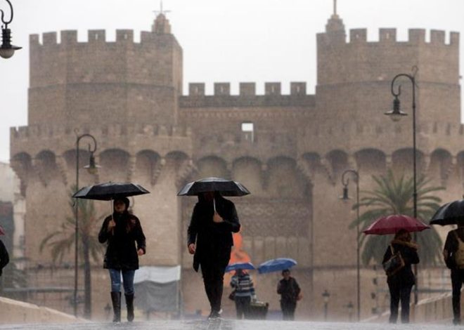 Un nuevo temporal trae lluvias y vientos fuertes en la costa mediterránea y deja 12 comunidades con avisos