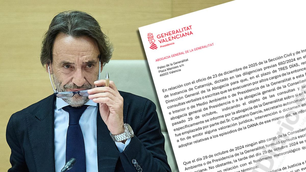 La Abogacía de la Generalitat «contradice» la declaración ante la jueza de la dana del jefe de gabinete de Mazón