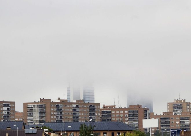 La lluvia da un cierto respiro en Madrid, pero con aviso por rachas muy fuertes de viento en la Sierra