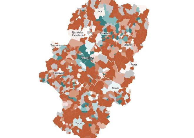 MAPA | Consulta los datos de participación en Aragón a las 18.00 horas, municipio a municipio