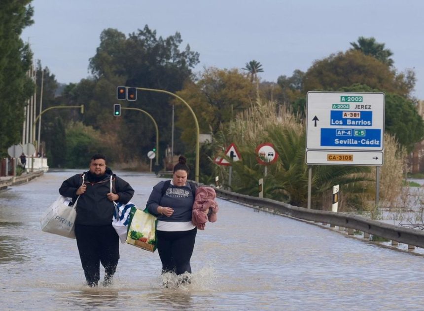Andalucía espera el segundo impacto del temporal con ríos y embalses al límite de su capacidad y 11.000 evacuados
