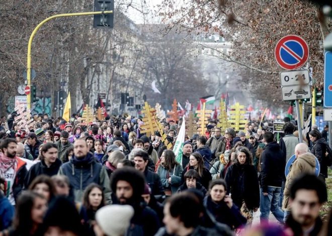 Unas 5.000 personas se manifiestan en Milán contra la «insostenibilidad» de los Juegos Olímpicos de Invierno