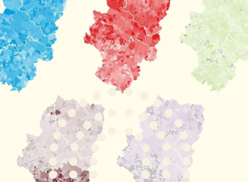 El mapa del Aragón de cada partido en las elecciones de 2026