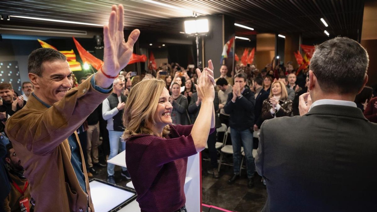 Sánchez reivindica el voto al PSOE el 8F: «Aragón no necesita ni la soberbia de Azcón ni la misoginia de Abascal»