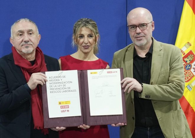 Trabajo y los sindicatos pactan reforzar la prevención laboral con foco en la salud mental y el cambio climático