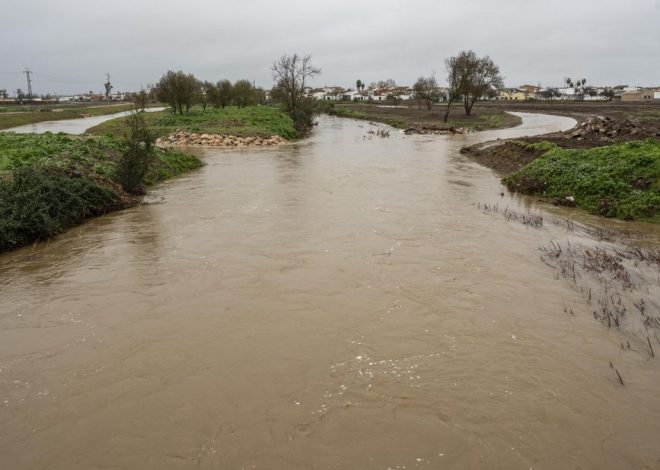Un millar de personas evacuadas en Badajoz ante el riesgo de inundaciones por el temporal
