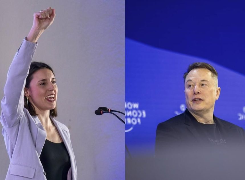 Elon Musk señala a Irene Montero y ella responde: «Hay que reemplazarte para que dejes de violar y matar»