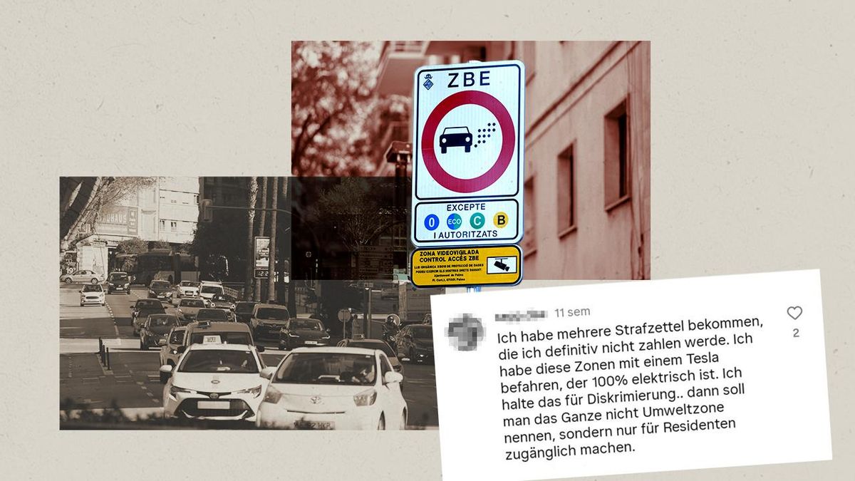 «Entré con mi Tesla y no pienso pagar»: turistas alemanes cargan contra la nueva zona de bajas emisiones de Palma