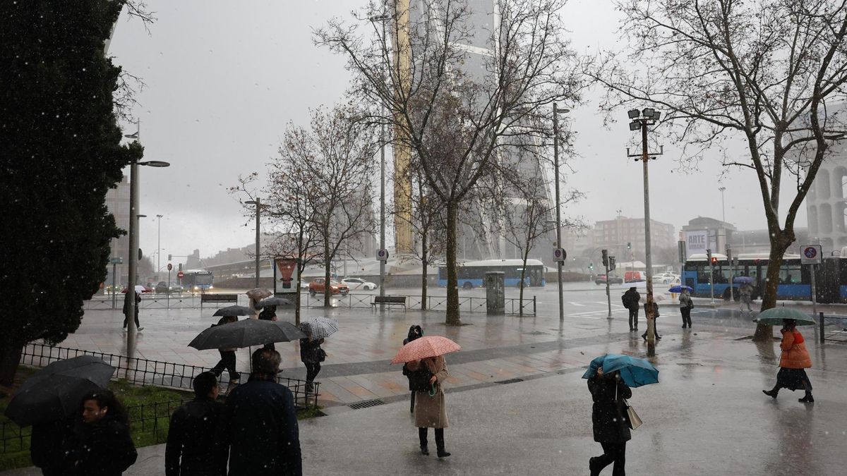 La inestabilidad no abandona la Comunidad de Madrid: lluvia y nieve con aviso amarillo en la Sierra